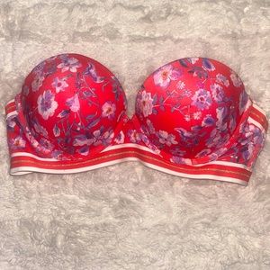 H&M Strapless Push Up Floral Bikini Top!